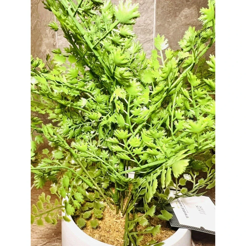 Threshold 14” Faux Fern Modern Ceramic Pot Artificial Arrangement - New